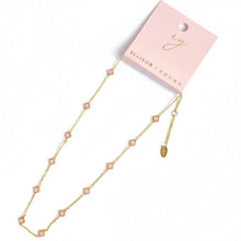 Load image into Gallery viewer, Petite Colored Clover Necklace