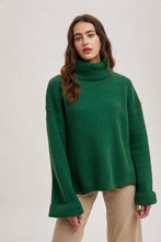 Load image into Gallery viewer, Jill- Turtleneck Oversized Knit Sweater