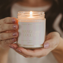Load image into Gallery viewer, Mango and Coconut 9 oz Soy Candle