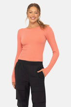Load image into Gallery viewer, Rowan- Seamless Ribbed Long Sleeve Top