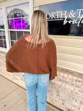 Load image into Gallery viewer, Aurora- Ribbed Drop Sleeve Sweater