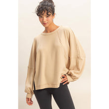Load image into Gallery viewer, Raven- Brushed Waffle Long Sleeve Casual Top