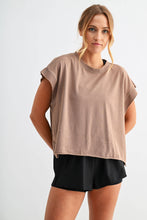 Load image into Gallery viewer, Kambrie- Flow Open-Back Pima Cotton Tee
