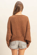 Load image into Gallery viewer, Aurora- Ribbed Drop Sleeve Sweater