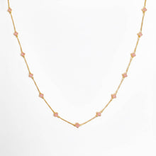Load image into Gallery viewer, Petite Colored Clover Necklace