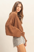 Load image into Gallery viewer, Aurora- Ribbed Drop Sleeve Sweater