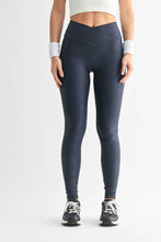 Load image into Gallery viewer, Cody- Leather Look Crossover Leggings