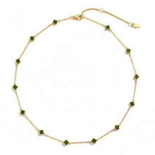 Load image into Gallery viewer, Petite Colored Clover Necklace