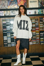 Load image into Gallery viewer, MIZ | Polka-Dot Applique Mock-Neck Sweatshirt