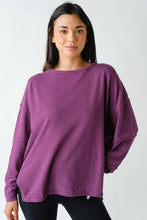 Load image into Gallery viewer, Hailey- Classic Cotton Oversized Long Sleeve Top