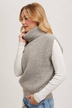 Load image into Gallery viewer, Cassie- Turtleneck Sweater Knit Vest