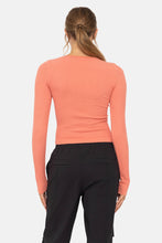 Load image into Gallery viewer, Rowan- Seamless Ribbed Long Sleeve Top