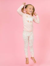 Load image into Gallery viewer, Toddler Girls Swan Lake Dream Bamboo Viscose Ruffle Long Sleeve Pajama Set