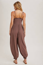 Load image into Gallery viewer, Shirley- GAUZE SMOCKED BUTTON FRONT JUMPSUIT
