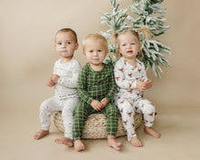 Load image into Gallery viewer, Reindeer 2pc Bamboo Pajamas Christmas PJs Kids Toddler Baby