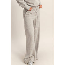 Load image into Gallery viewer, Tenley- Burnout French Terry Wide-Leg Pants