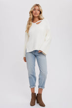 Load image into Gallery viewer, Callie- Strappy Front Fuzzy Pullover