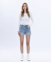 Load image into Gallery viewer, Colt- High Rise Cuffed Denim Shorts