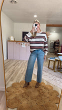 Load image into Gallery viewer, Maren- Striped Long Sleeve Knit Sweater