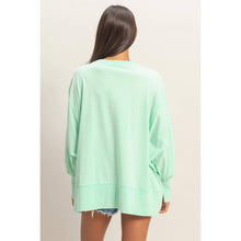 Load image into Gallery viewer, Lora- Oversized Seam Detail Long Sleeve Top