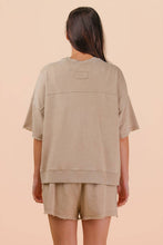 Load image into Gallery viewer, Sylvia -Mineral Washed Knit Casual Top & Shorts