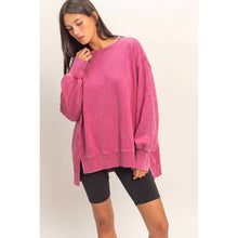 Load image into Gallery viewer, Sofia- Oversized Seam Detail Long Sleeve Top