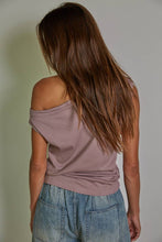 Load image into Gallery viewer, Kora- Knit Rib One Shoulder Round Neck Sleeveless Top