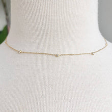 Load image into Gallery viewer, Dainty Bezeled Sparkle Necklace