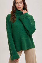 Load image into Gallery viewer, Jill- Turtleneck Oversized Knit Sweater