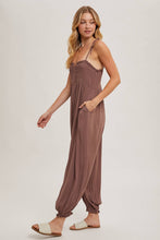 Load image into Gallery viewer, Shirley- GAUZE SMOCKED BUTTON FRONT JUMPSUIT