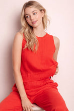Load image into Gallery viewer, Piper- Solid Woven Linen Sleeveless Top & Pants Set