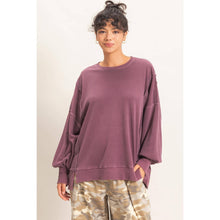 Load image into Gallery viewer, Kena- Oversized Raw Edge Sweatshirt