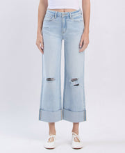 Load image into Gallery viewer, Tyson- Super High Rise Double Cuffed Baggy Wide Leg Jeans
