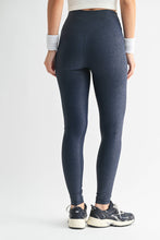 Load image into Gallery viewer, Cody- Leather Look Crossover Leggings