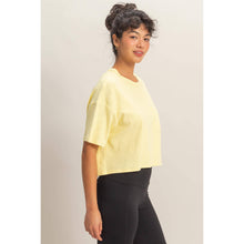 Load image into Gallery viewer, Dani- Boxy Crew Neck Top With Pocket
