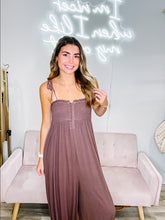 Load image into Gallery viewer, Shirley- GAUZE SMOCKED BUTTON FRONT JUMPSUIT