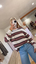 Load image into Gallery viewer, Maren- Striped Long Sleeve Knit Sweater