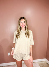 Load image into Gallery viewer, Sylvia -Mineral Washed Knit Casual Top & Shorts