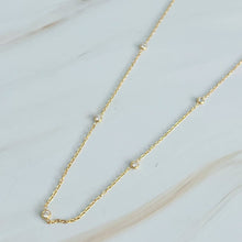 Load image into Gallery viewer, Dainty Bezeled Sparkle Necklace