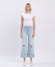 Load image into Gallery viewer, Tyson- Super High Rise Double Cuffed Baggy Wide Leg Jeans