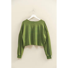 Load image into Gallery viewer, Quinn- Mineral Washed Casual Long-Sleeve Top