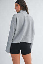 Load image into Gallery viewer, Carson- Ribbed Half Zip Cropped Pullover