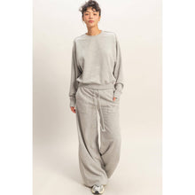 Load image into Gallery viewer, Tenley- Burnout French Terry Wide-Leg Pants