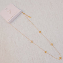 Load image into Gallery viewer, Dot Dot Golden Cross Necklace - Water & Tarnish Resistant