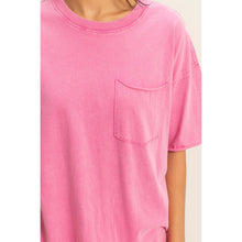 Load image into Gallery viewer, Hollis- Washed Pocket Crew Neck T-Shirt