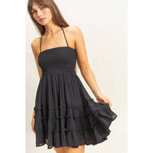 Load image into Gallery viewer, Dakota- Smocked Halter Neck Tiered Mini Dress