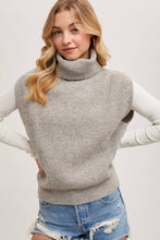 Load image into Gallery viewer, Cassie- Turtleneck Sweater Knit Vest