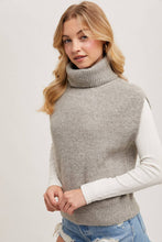 Load image into Gallery viewer, Cassie- Turtleneck Sweater Knit Vest