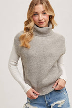 Load image into Gallery viewer, Cassie- Turtleneck Sweater Knit Vest