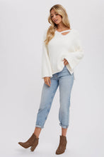 Load image into Gallery viewer, Callie- Strappy Front Fuzzy Pullover